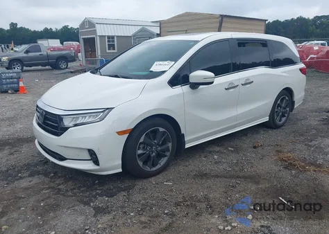 2023 Honda Odyssey Elite z USA, uszkodzony, nr VIN 5FNRL6H91PB008270